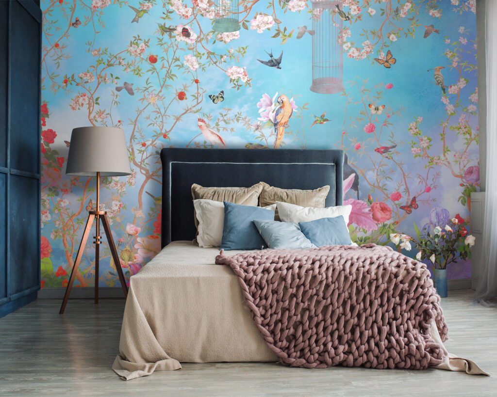 Flower garden with birds — interior 3