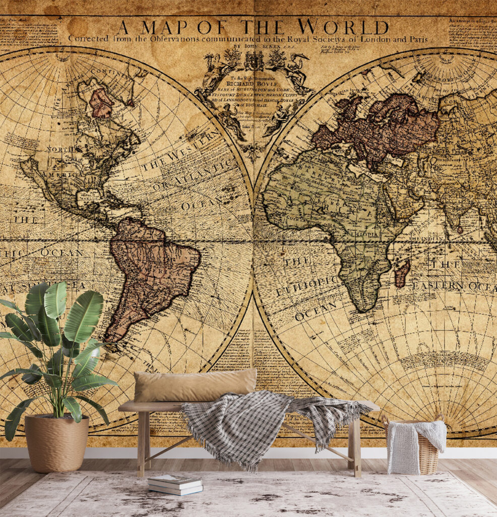 Old world map — interior 1