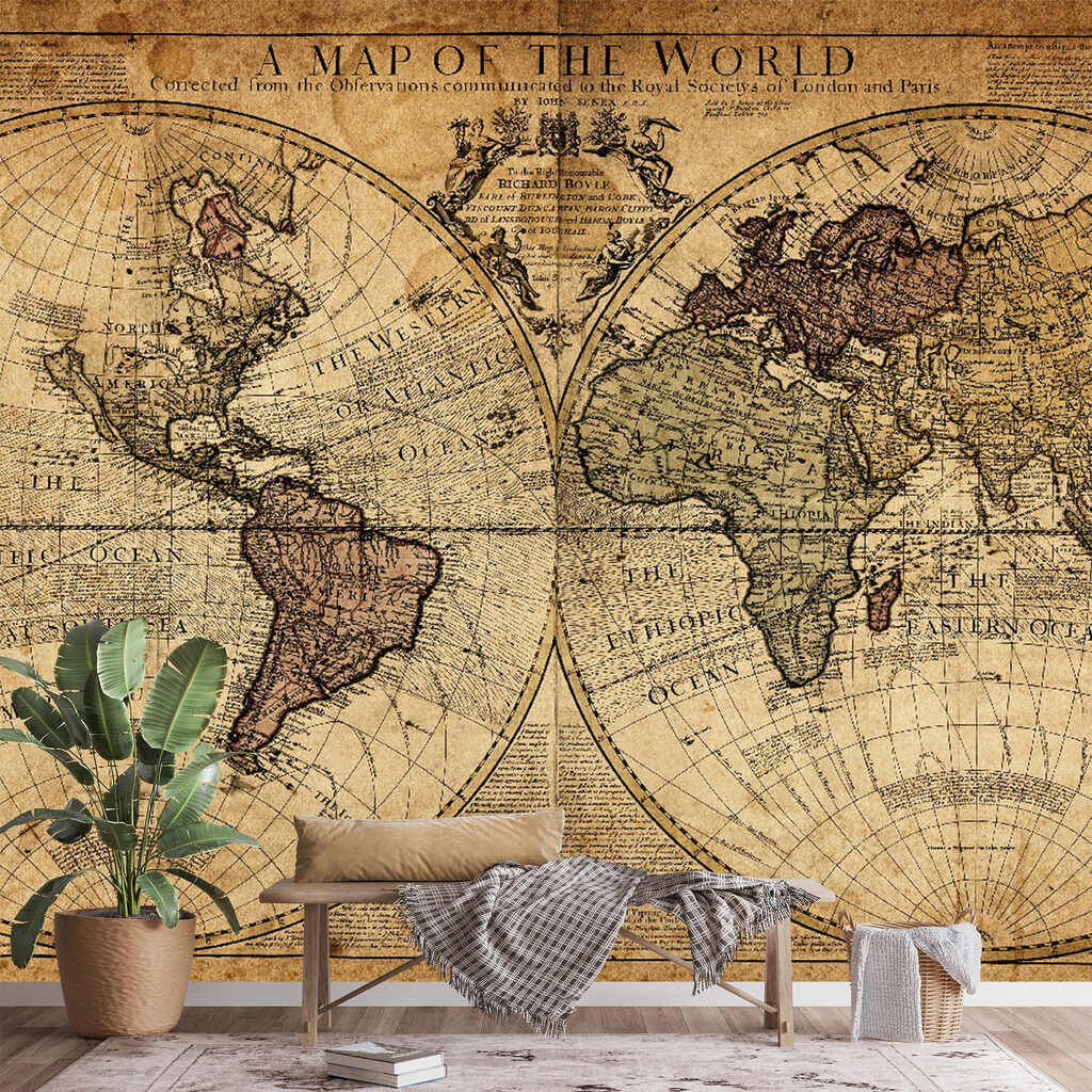 Old world map — interior 4