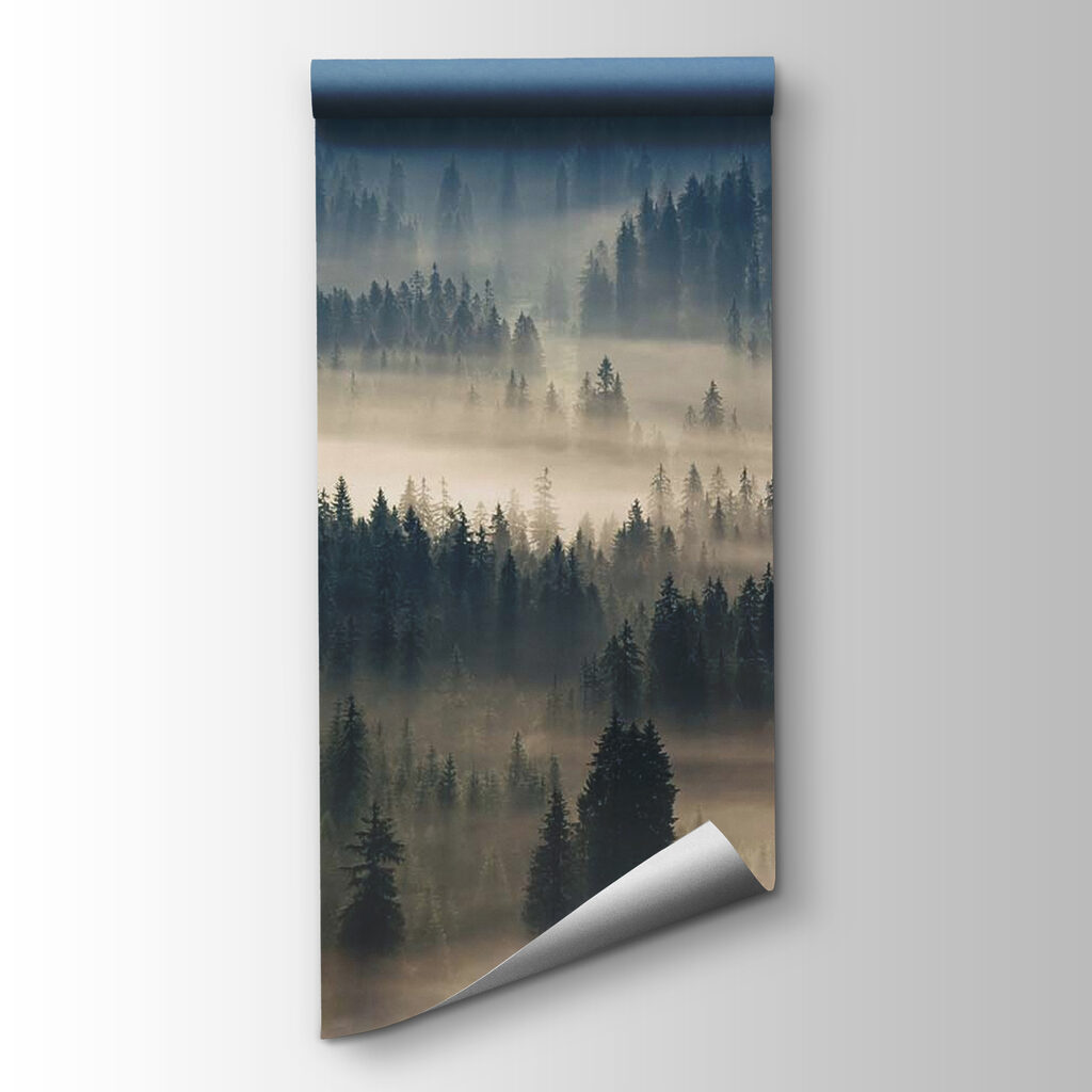 Mist between pine hills — product view