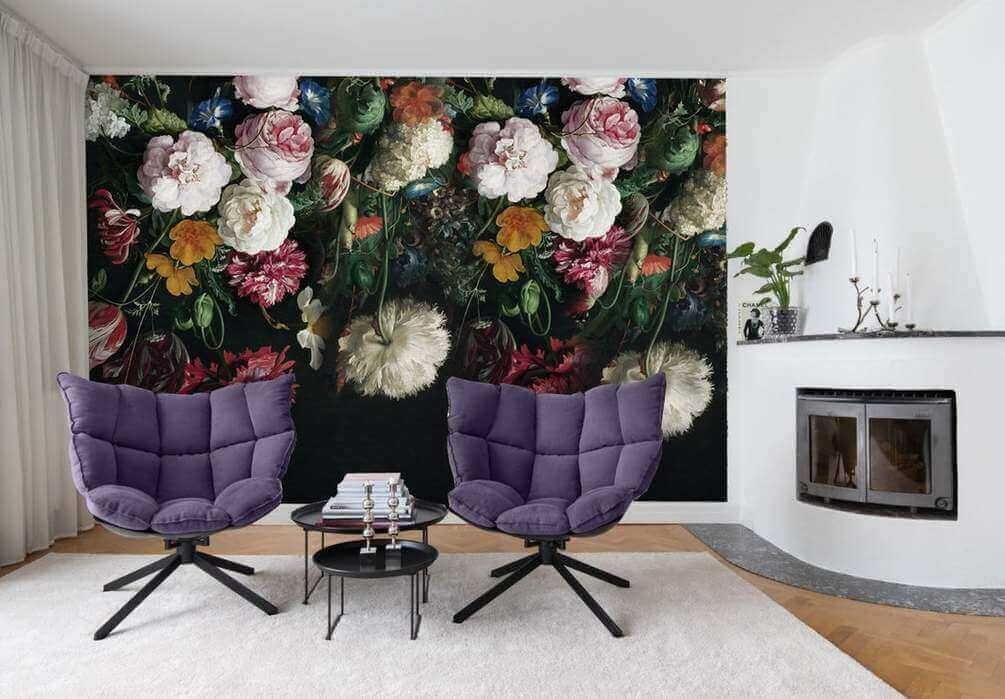 Dark bouquet pattern — interior 3