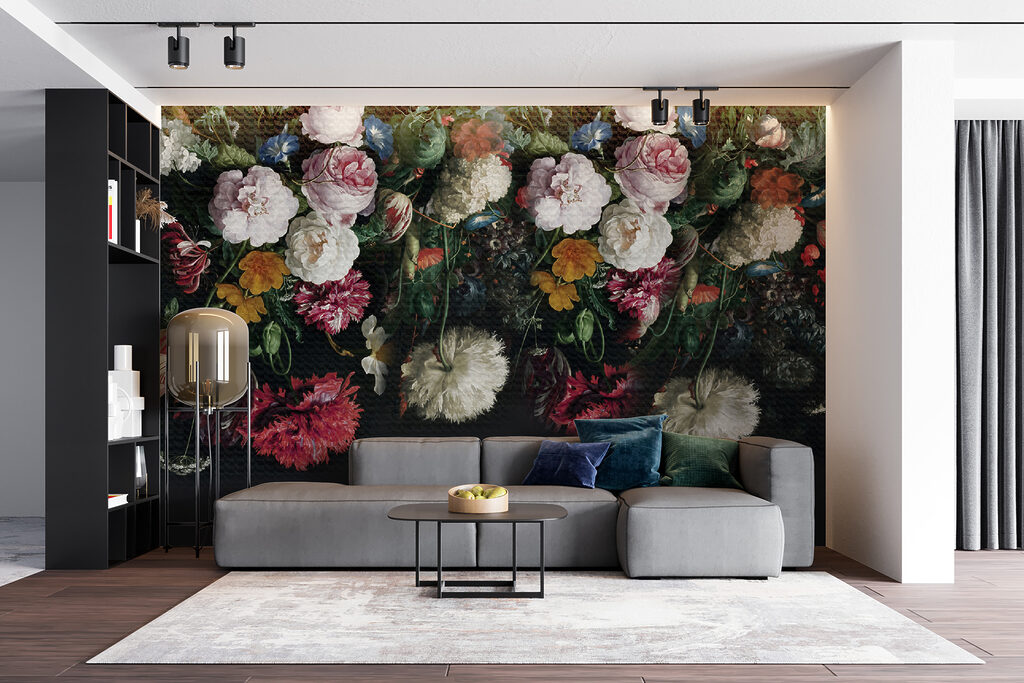 Dark bouquet pattern — interior 5