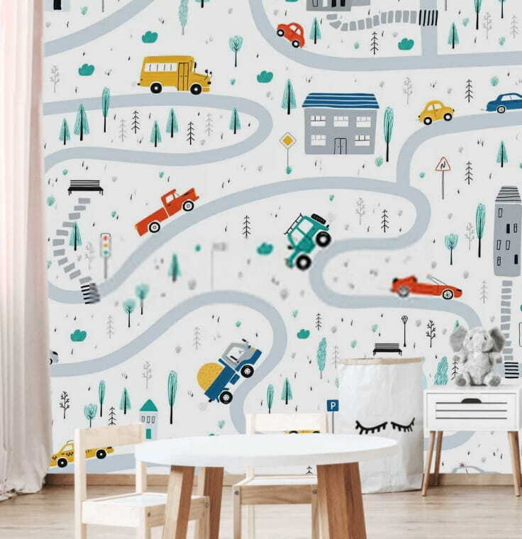Little Town Roads in an interior