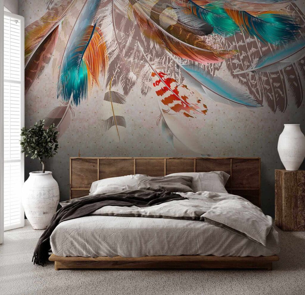 Feathers hanging down — interior 2