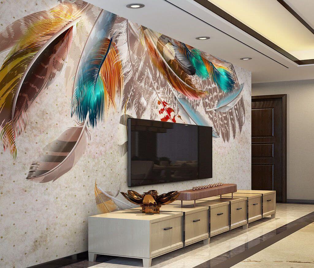 Feathers hanging down — interior 1