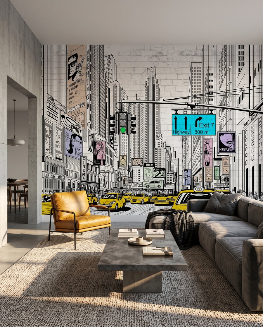 Yellow Cab City in an interior