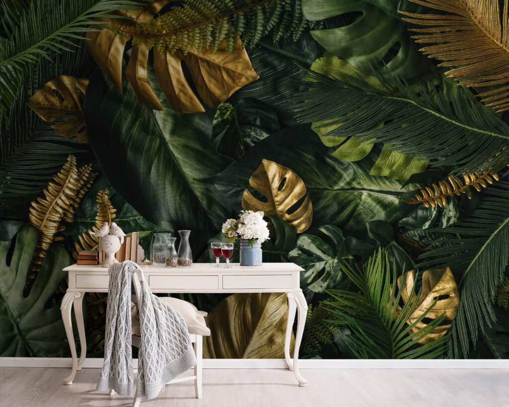 Gilded Leaves in an interior