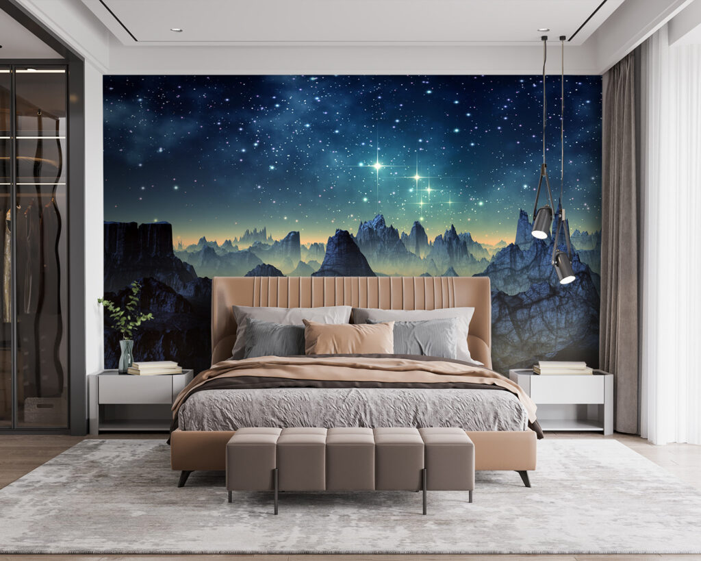 Stars above jagged ridges — interior 2