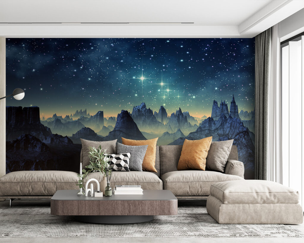 Stars above jagged ridges — interior 1