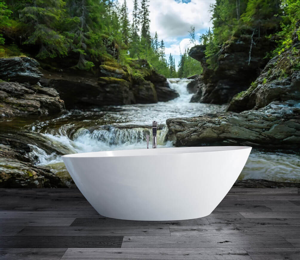 River Through the Rocks in an interior