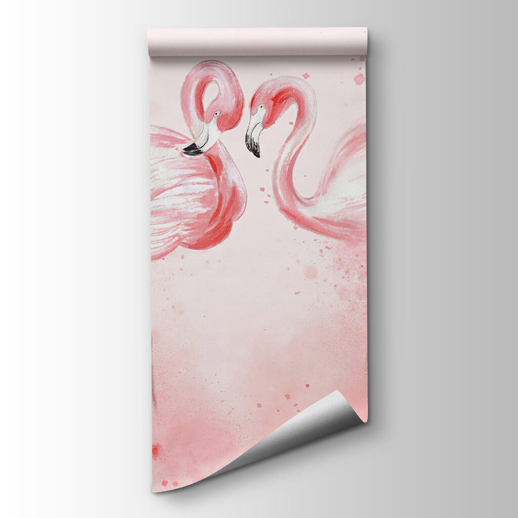 Two flamingos in pink — product view