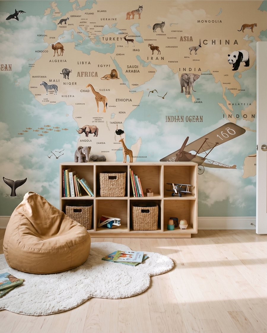 Little Explorer's Map in an interior