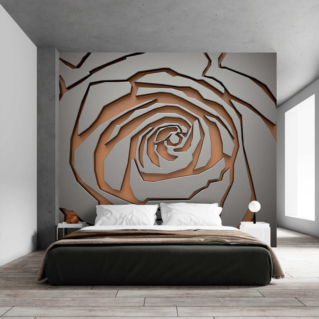 Rose in angular outlines — interior 2