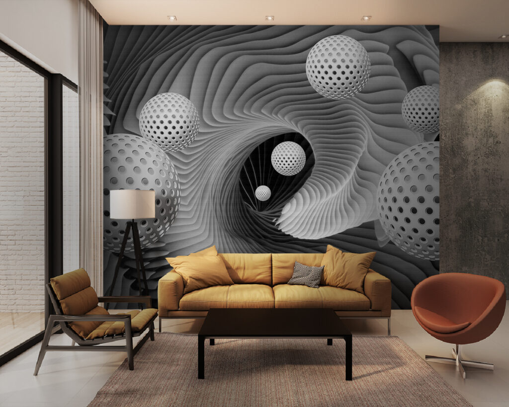 Perforated balls between ribs — interior 4