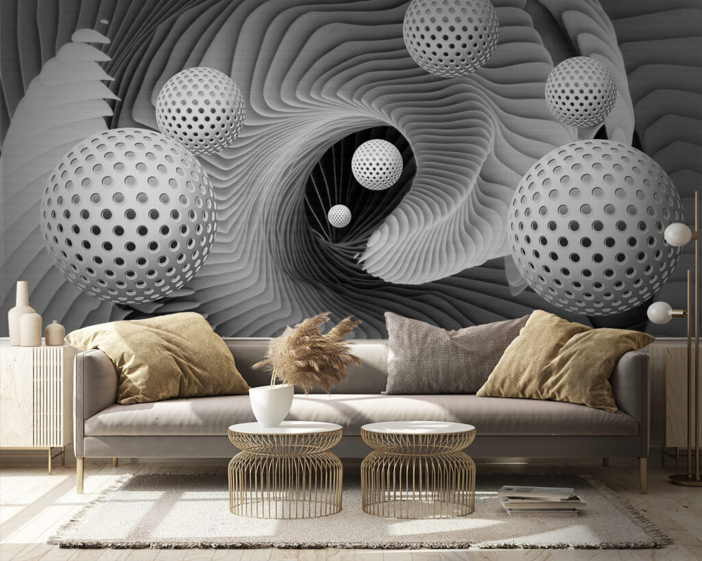 Perforated balls between ribs — interior 5