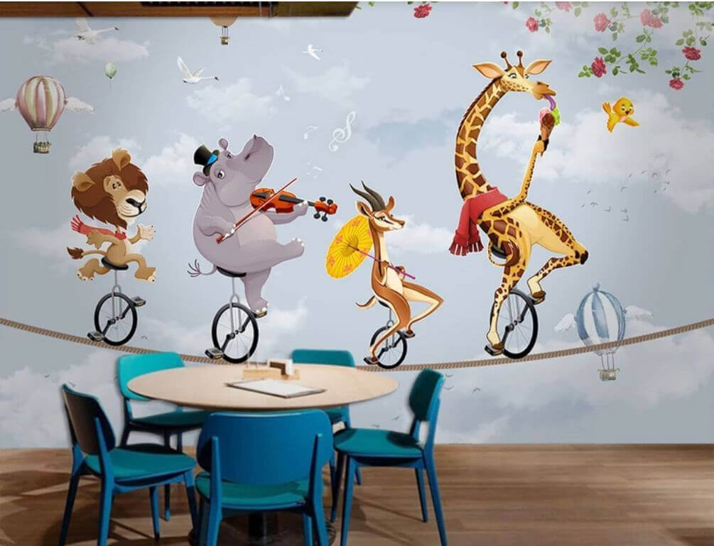 Animals on a tightrope — interior 1