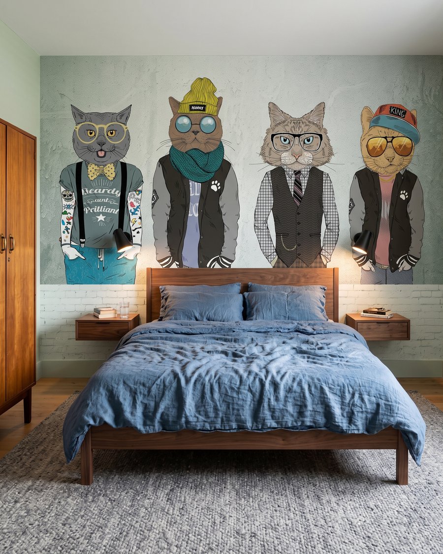Cool Cat Crew in an interior