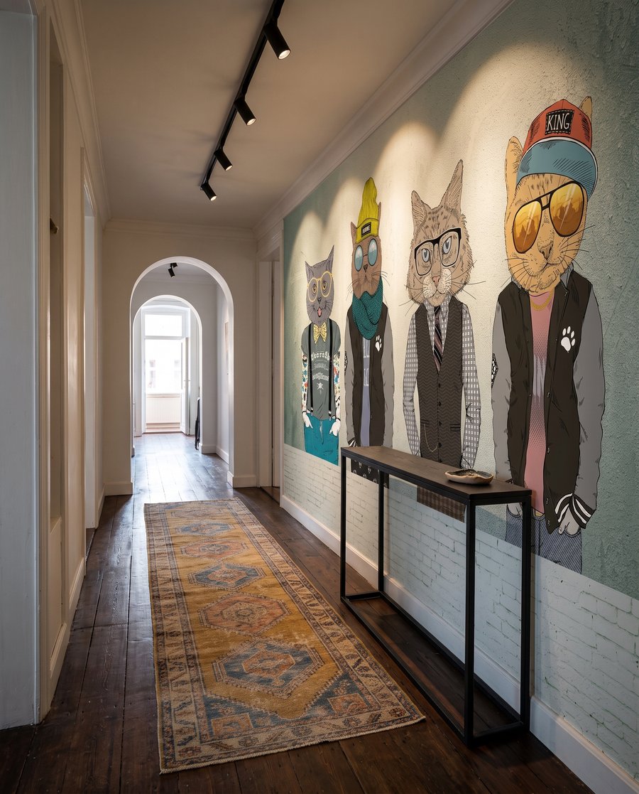 Cool Cat Crew in an interior