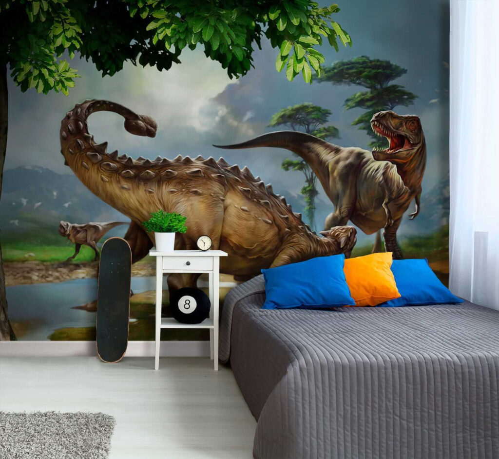 Dinosaurs on the riverbank — interior 6