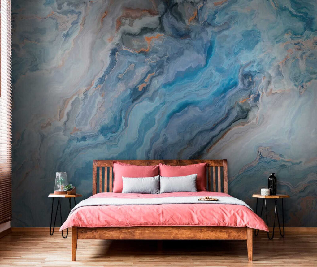 Blue bands in stone — interior 4