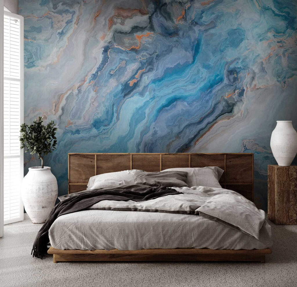 Blue bands in stone — interior 5