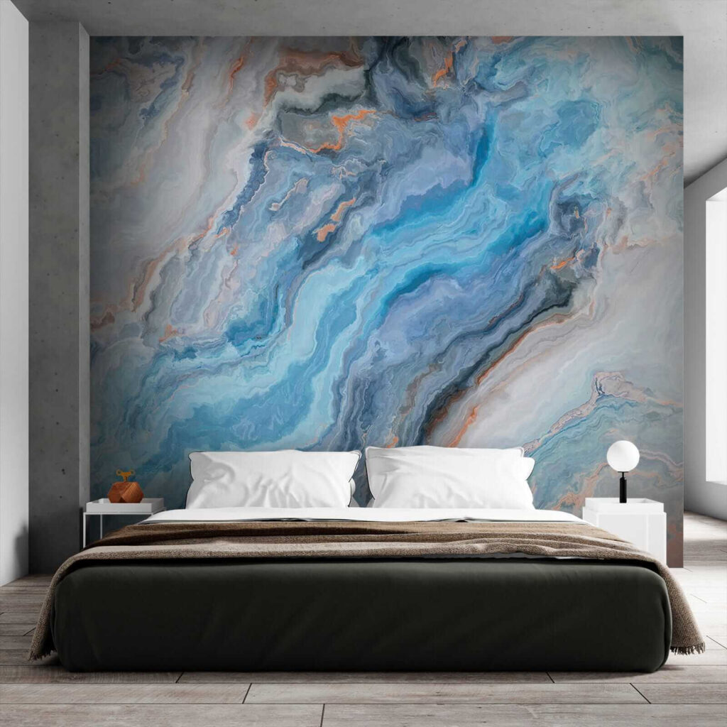 Blue bands in stone — interior 6