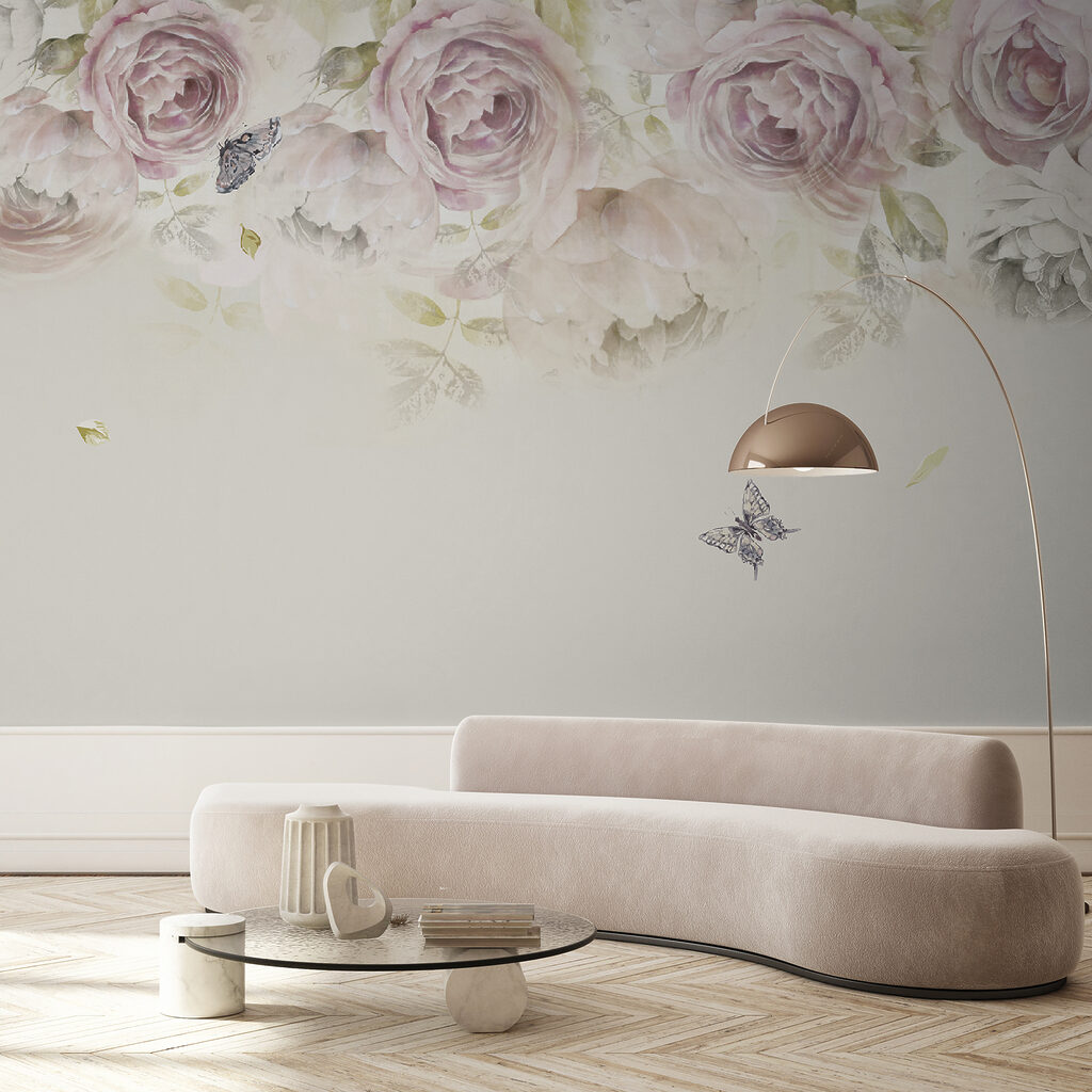 Roses above a butterfly — interior 2