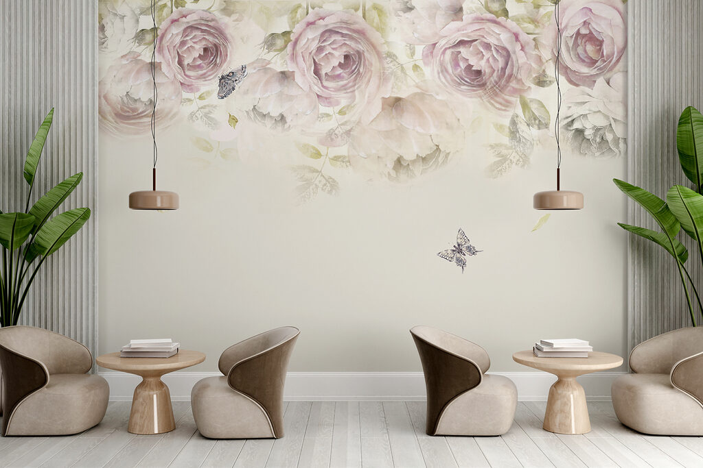 Roses above a butterfly — interior 3