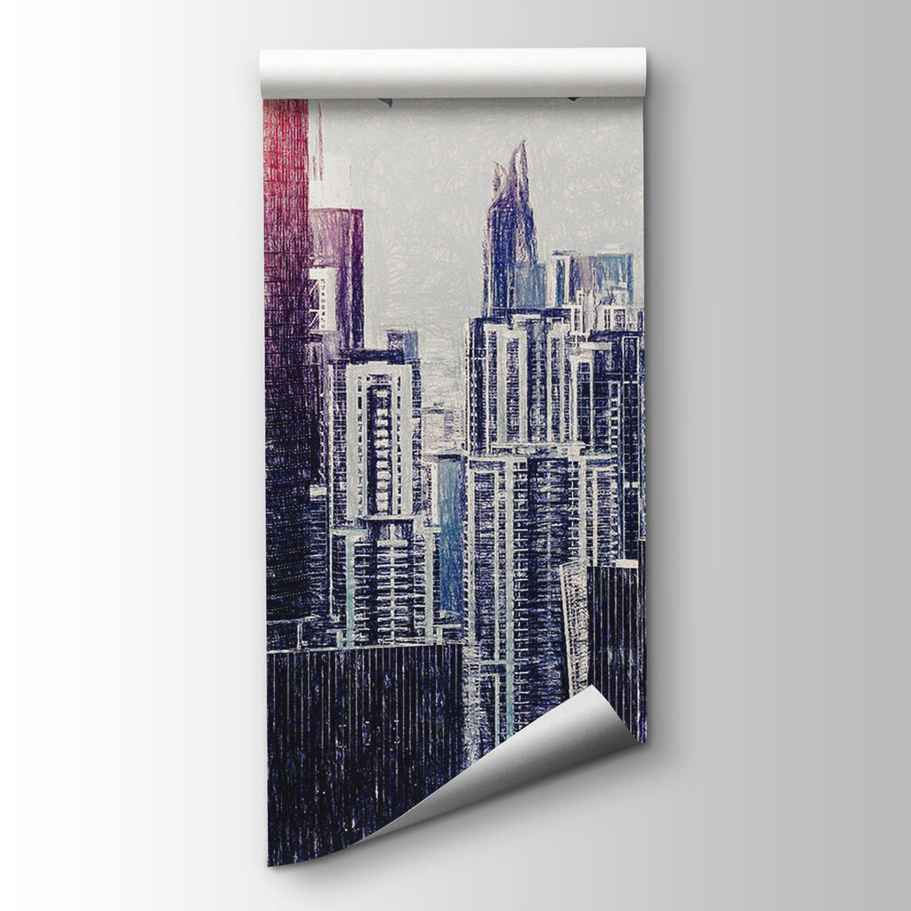 Birds above skyscrapers — product view