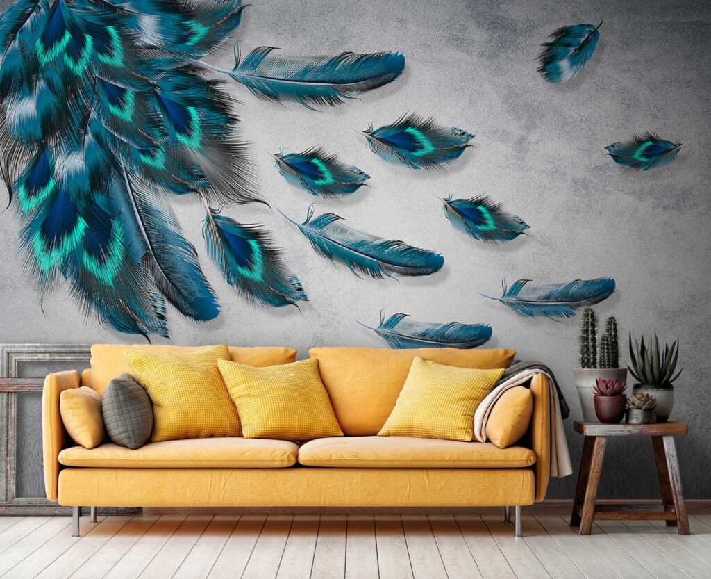 Dark feathers with turquoise — interior 7