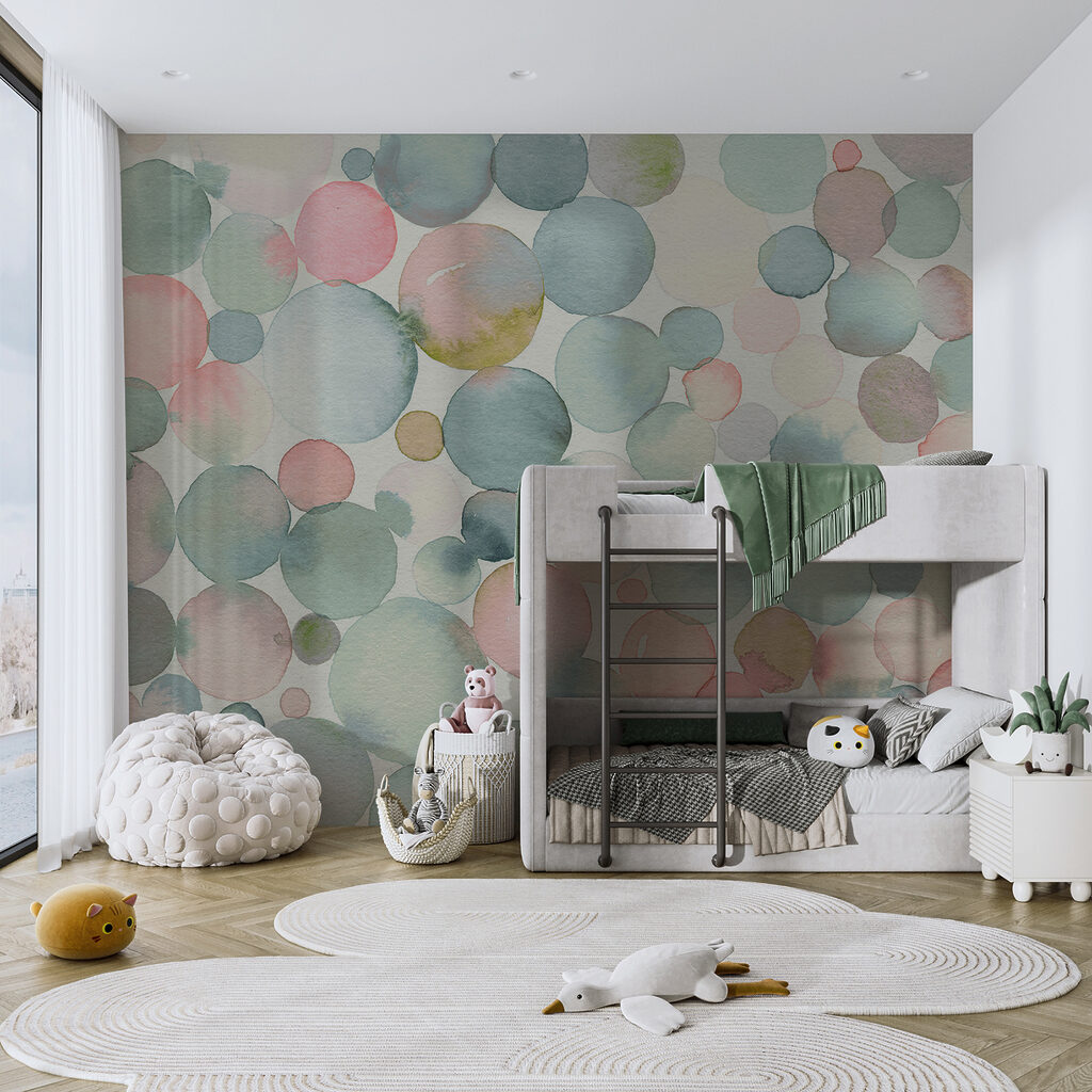 Pastel circles in watercolour — interior 3