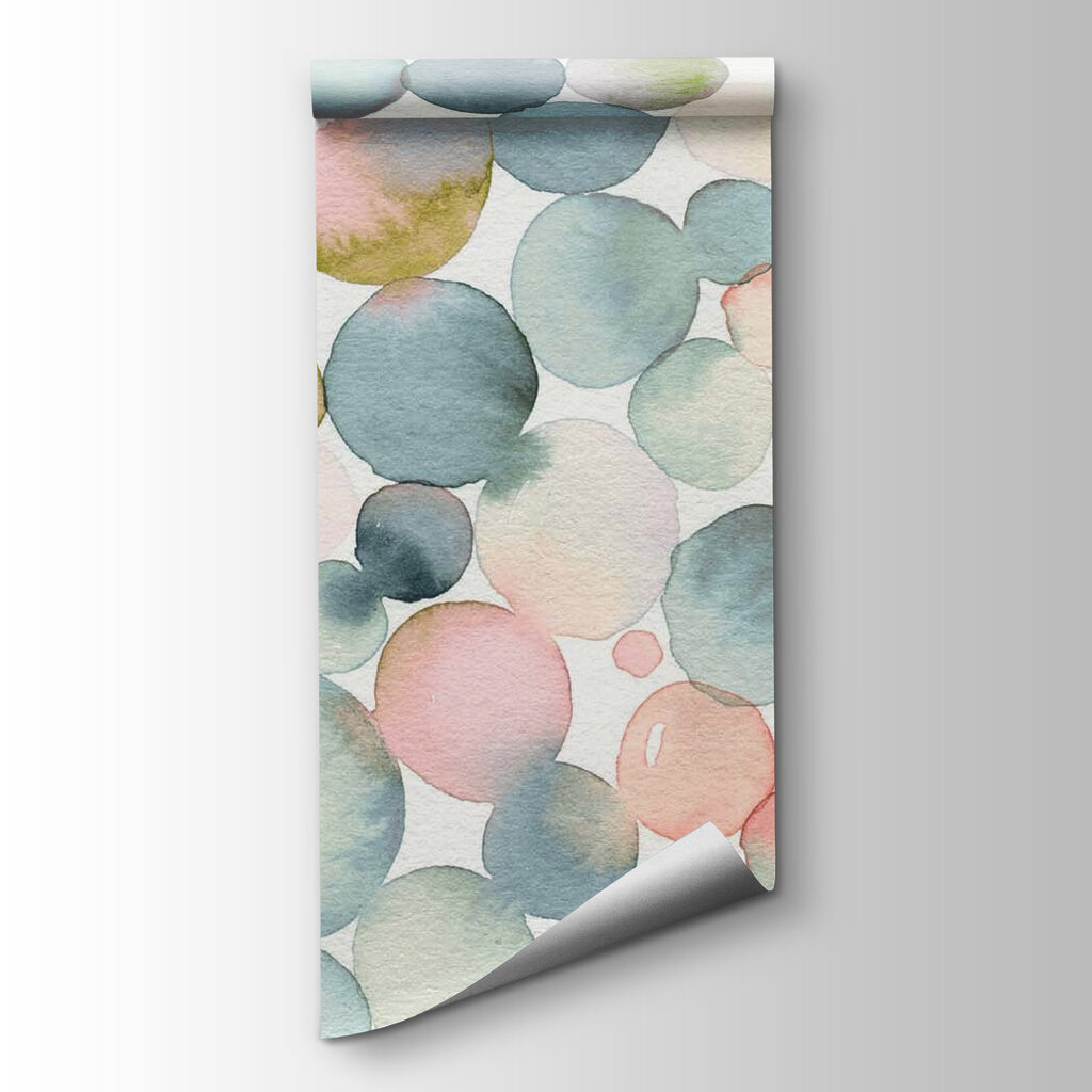 Pastel circles in watercolour — product view