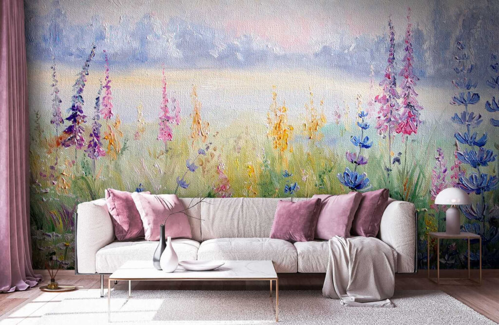 Wildflowers by a lake — interior 4