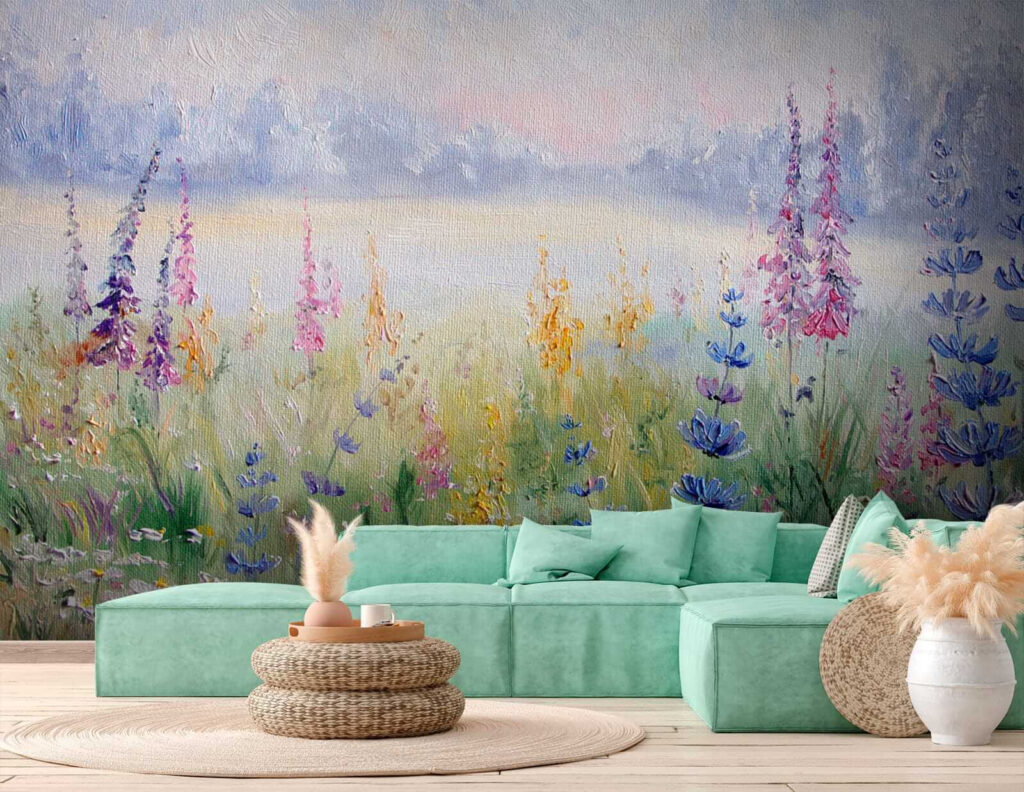 Wildflowers by a lake — interior 7