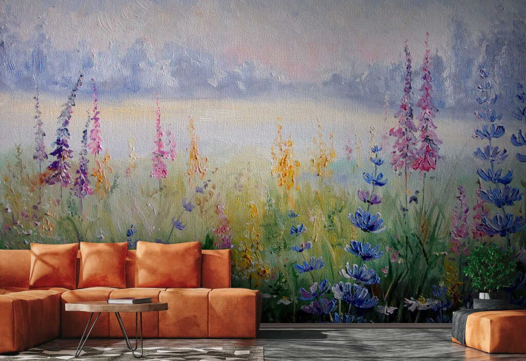 Wildflowers by a lake — interior 8