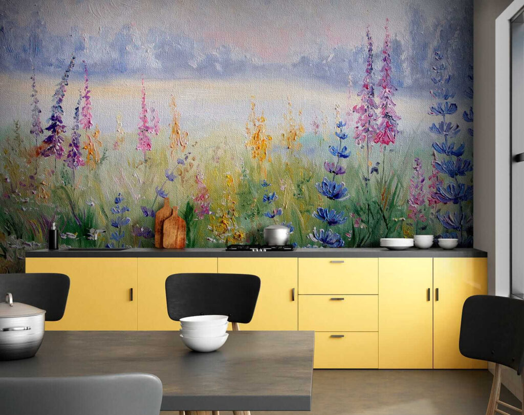 Wildflowers by a lake — interior 9