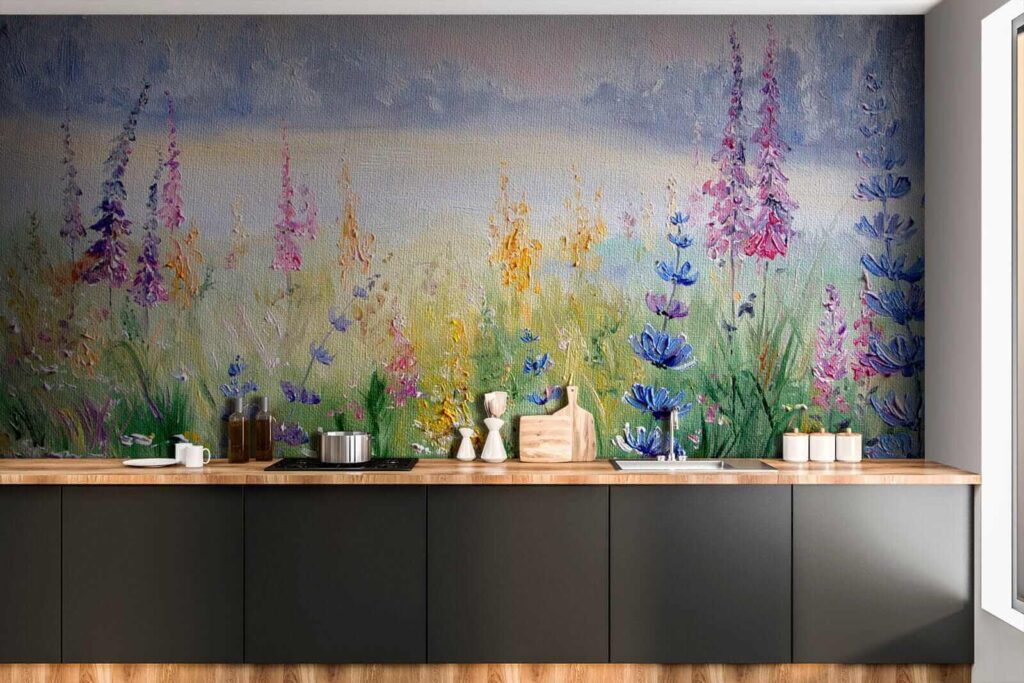 Wildflowers by a lake — interior 10