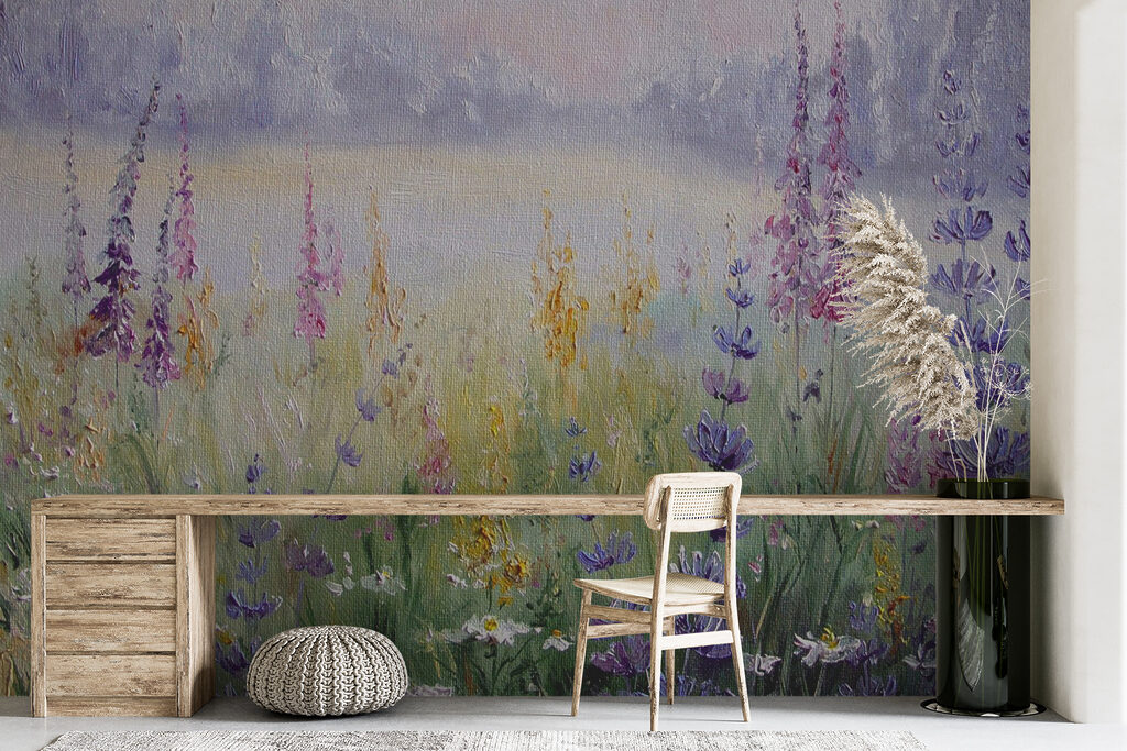 Wildflowers by a lake — interior 12