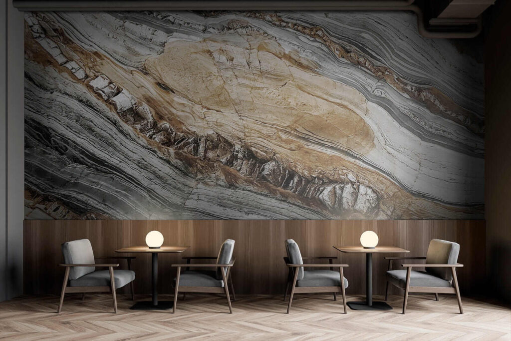 Layered stone effect — interior 8