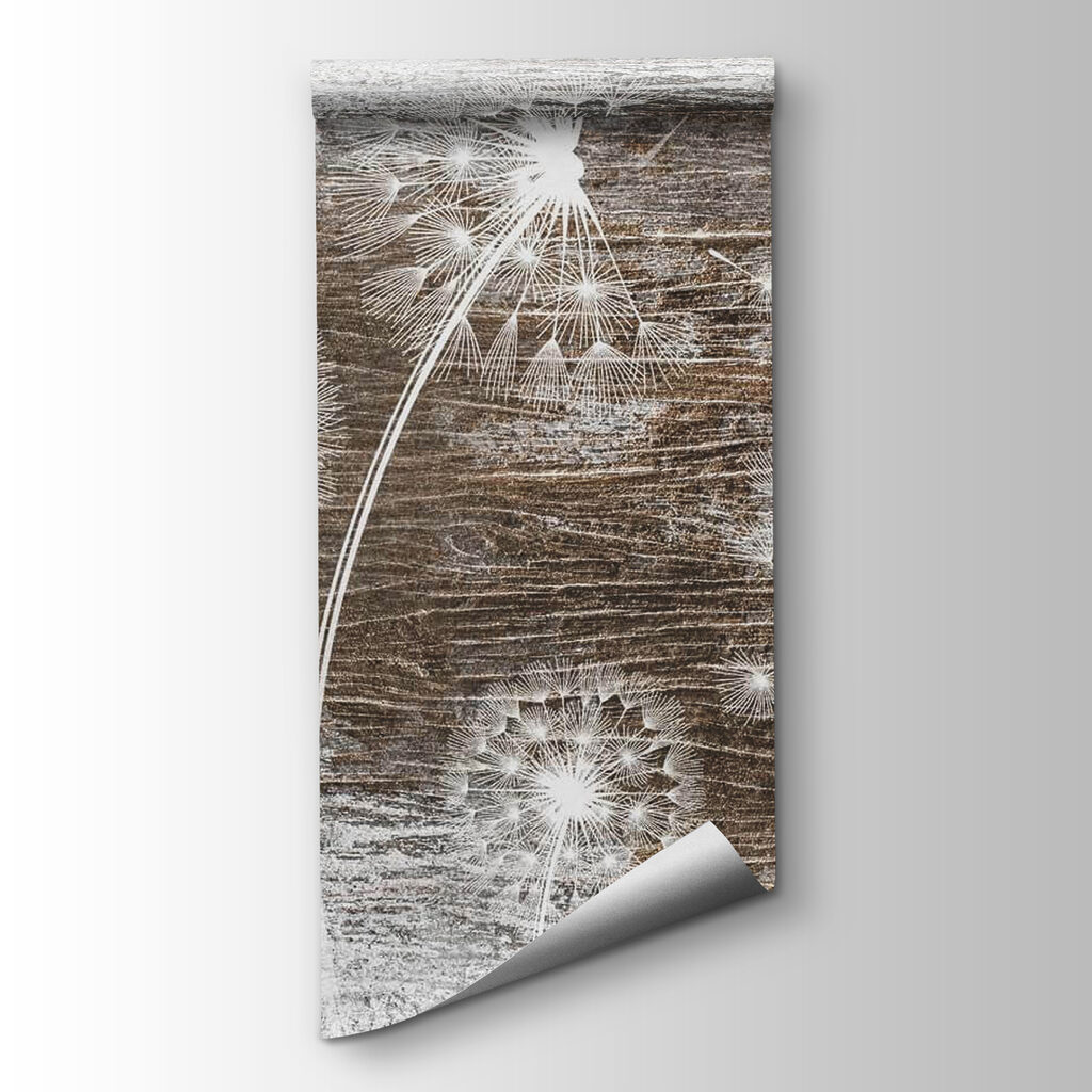 Dandelions on weathered paint — product view