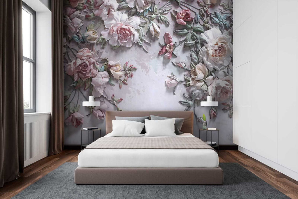 Old pink rose vines — interior 3
