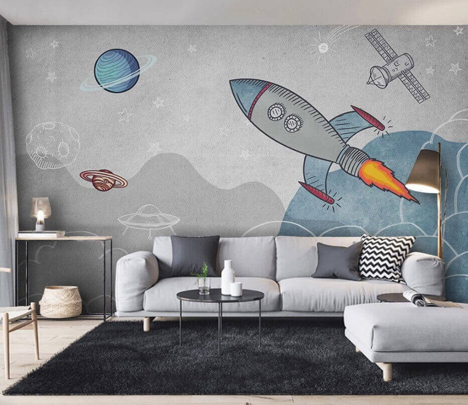 Rocket above the clouds — interior 1
