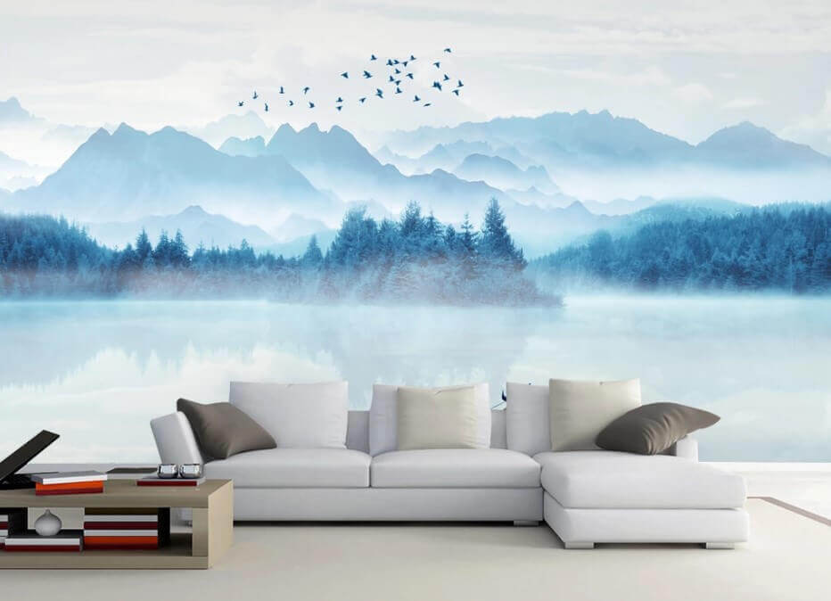Boat on mountain water — interior 1