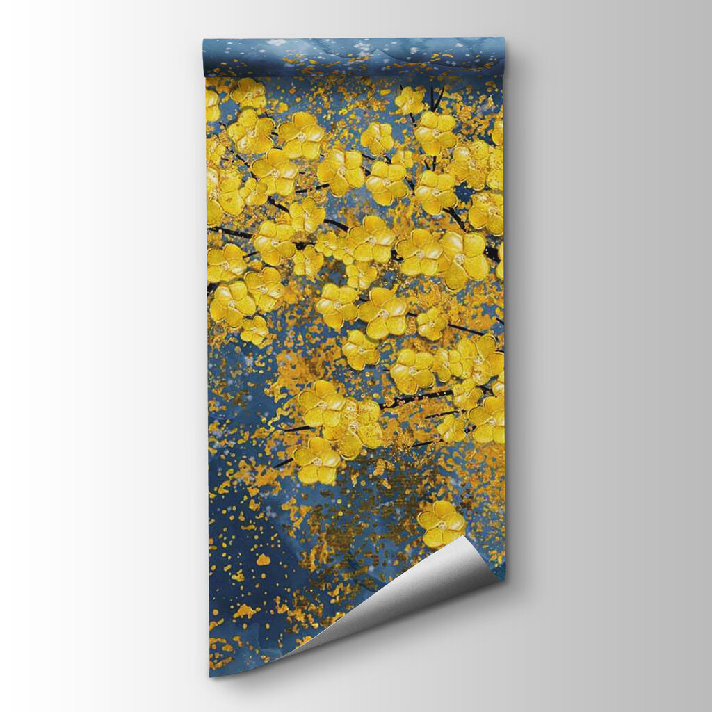 Yellow tree on blue — product view