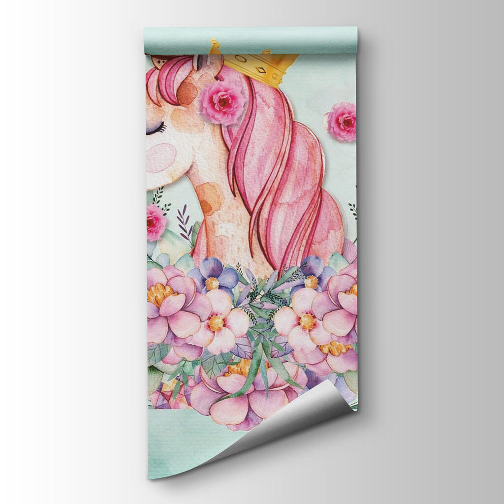 Unicorn with flower crown — product view
