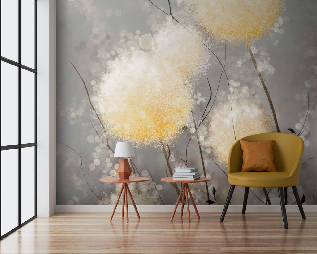 Round blooms on stems — interior 1