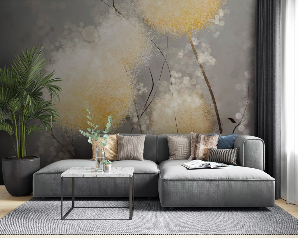 Round blooms on stems — interior 4