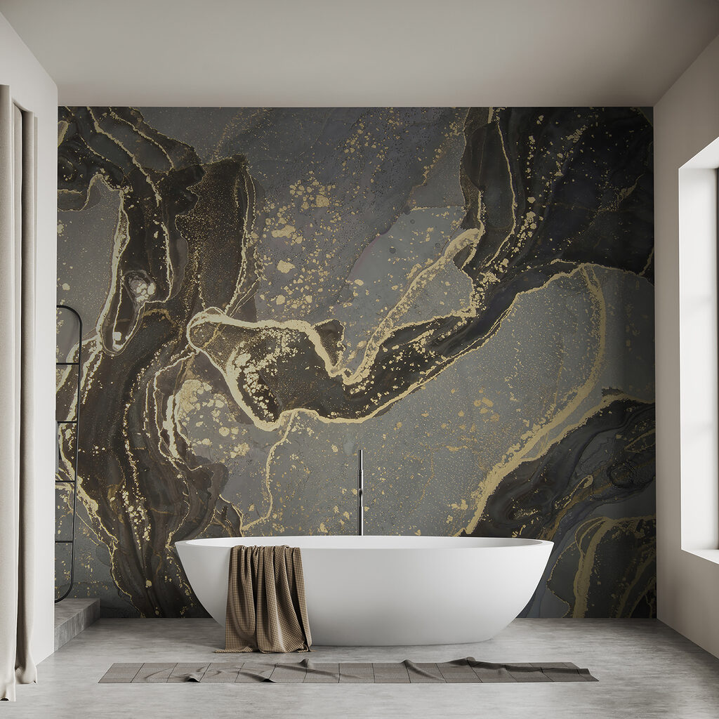 Dark streams, gold veins — interior 6