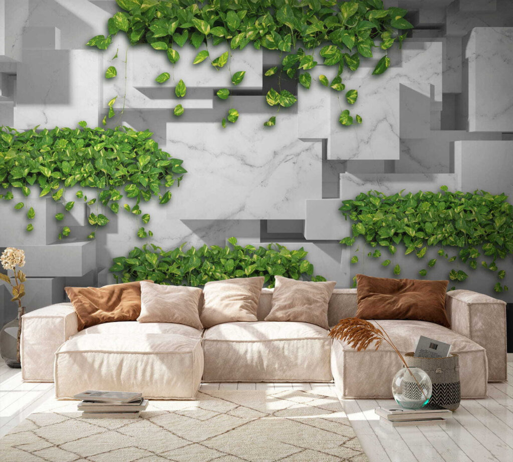 Ivy between projecting blocks — interior 6