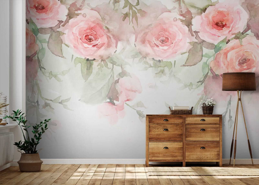 Pink roses overhead — interior 7
